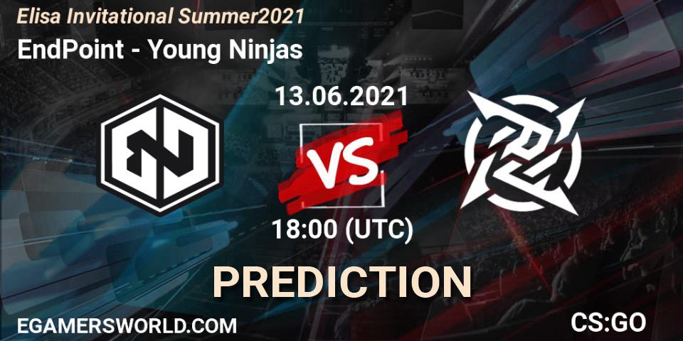 EndPoint vs Young Ninjas: Match Prediction. 13.06.21, CS2 (CS:GO), Elisa Invitational Summer 2021
