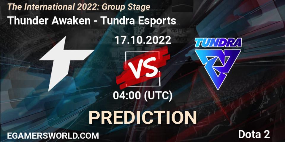 Thunder Awaken vs Tundra Esports: Match Prediction. 17.10.22, Dota 2, The International 2022: Group Stage