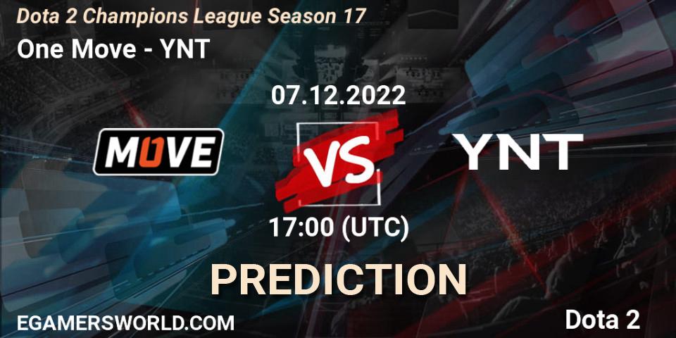 One Move vs YNT: Match Prediction. 07.12.22, Dota 2, Dota 2 Champions League Season 17