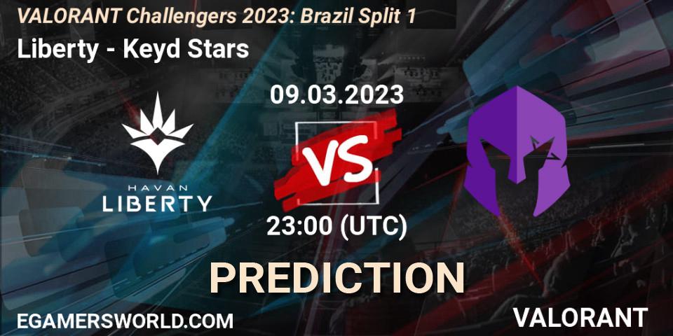Liberty vs Keyd Stars: Match Prediction. 09.03.2023 at 23:45, VALORANT, VALORANT Challengers 2023: Brazil Split 1