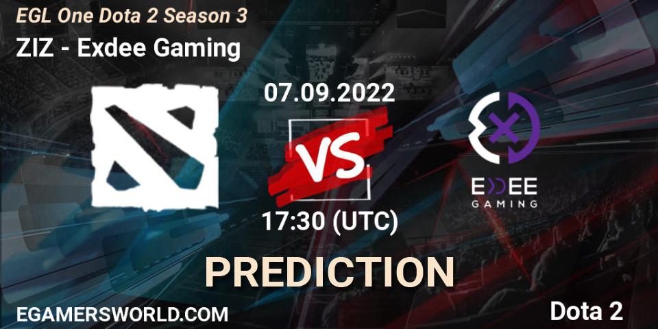 ZIZ vs Exdee Gaming: Match Prediction. 09.09.2022 at 17:01, Dota 2, EGL One Dota 2 Season 3
