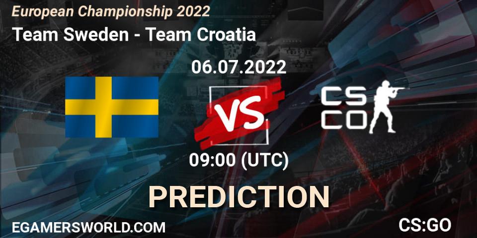 Team Sweden vs Team Croatia: Match Prediction. 06.07.22, CS2 (CS:GO), European Championship 2022