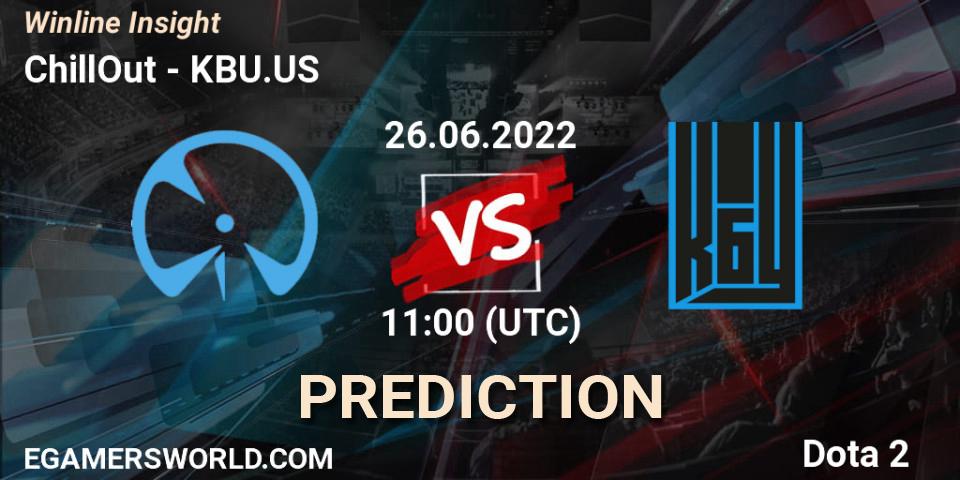 ChillOut vs KBU.US: Match Prediction. 22.06.2022 at 11:30, Dota 2, Winline Insight