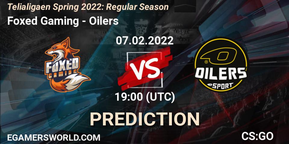 Foxed Gaming vs Oilers: Match Prediction. 07.02.2022 at 19:00, Counter-Strike (CS2), Telialigaen Spring 2022: Regular Season