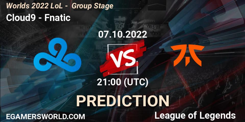 Cloud9 vs Fnatic: Match Prediction. 07.10.22, LoL, Worlds 2022 LoL - Group Stage