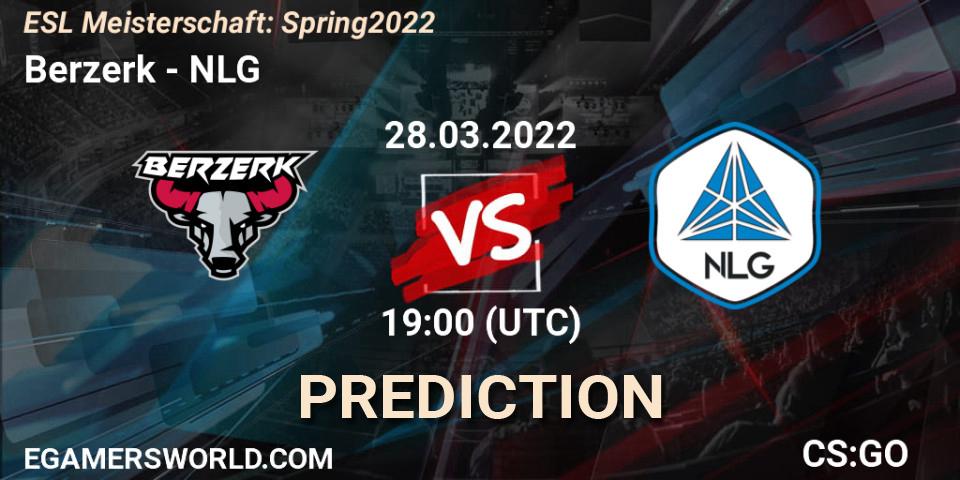 Berzerk vs NLG: Match Prediction. 28.03.22, CS2 (CS:GO), ESL Meisterschaft: Spring 2022