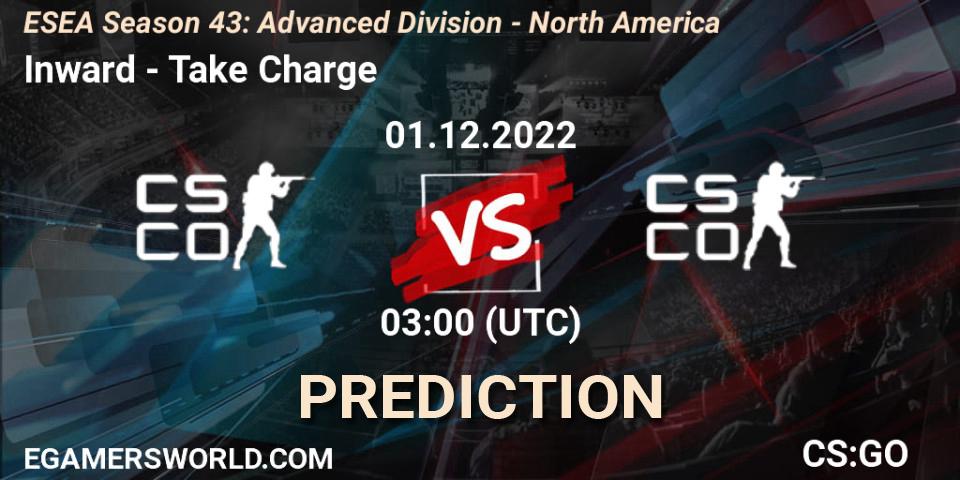 Inward vs Take Charge: Match Prediction. 01.12.22, CS2 (CS:GO), ESEA Season 43: Advanced Division - North America