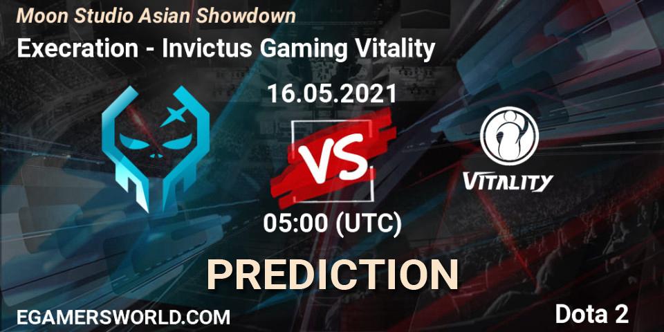 Execration vs Invictus Gaming Vitality: Match Prediction. 16.05.2021 at 05:21, Dota 2, Moon Studio Asian Showdown