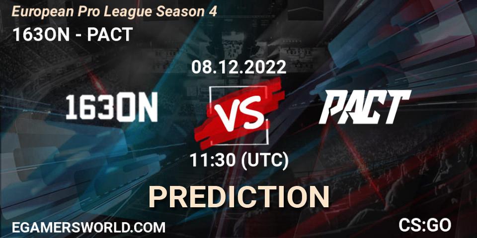 163ON vs PACT: Match Prediction. 08.12.22, CS2 (CS:GO), European Pro League Season 4