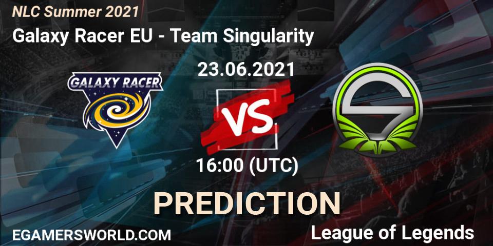 Galaxy Racer EU vs Team Singularity: Match Prediction. 23.06.2021 at 16:00, LoL, NLC Summer 2021