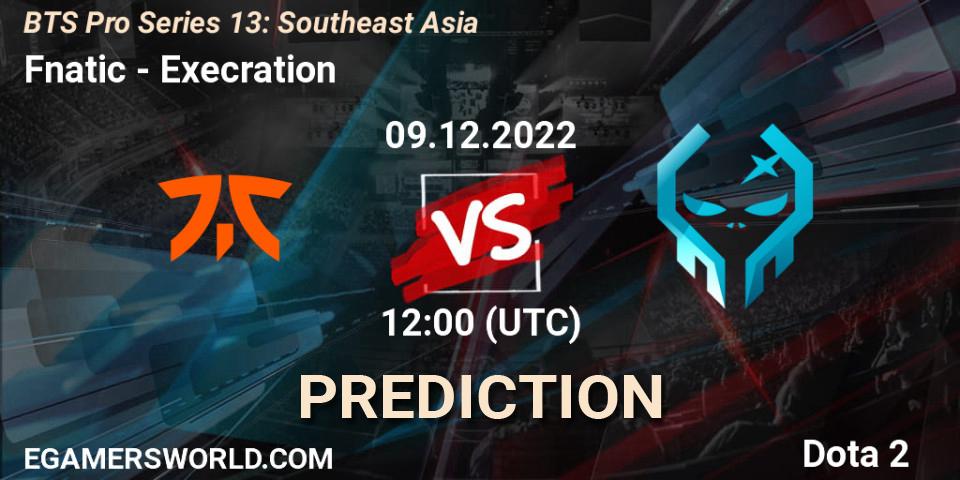 Fnatic vs Execration: Match Prediction. 09.12.22, Dota 2, BTS Pro Series 13: Southeast Asia
