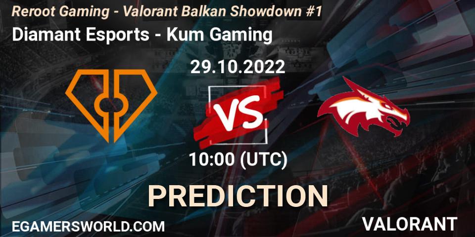 Diamant Esports vs Kum Gaming: Match Prediction. 29.10.2022 at 10:00, VALORANT, Reroot Gaming - Valorant Balkan Showdown #1