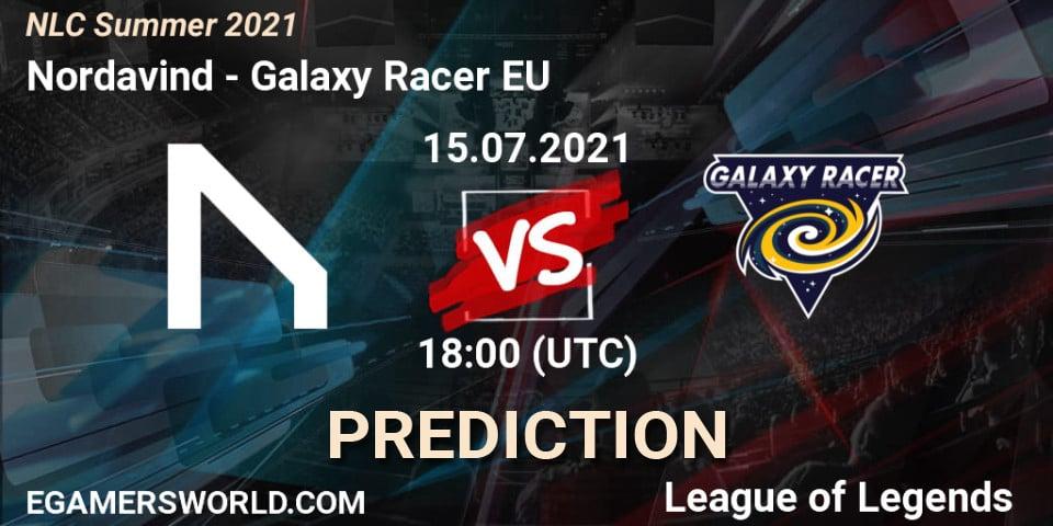 Nordavind vs Galaxy Racer EU: Match Prediction. 15.07.2021 at 18:00, LoL, NLC Summer 2021