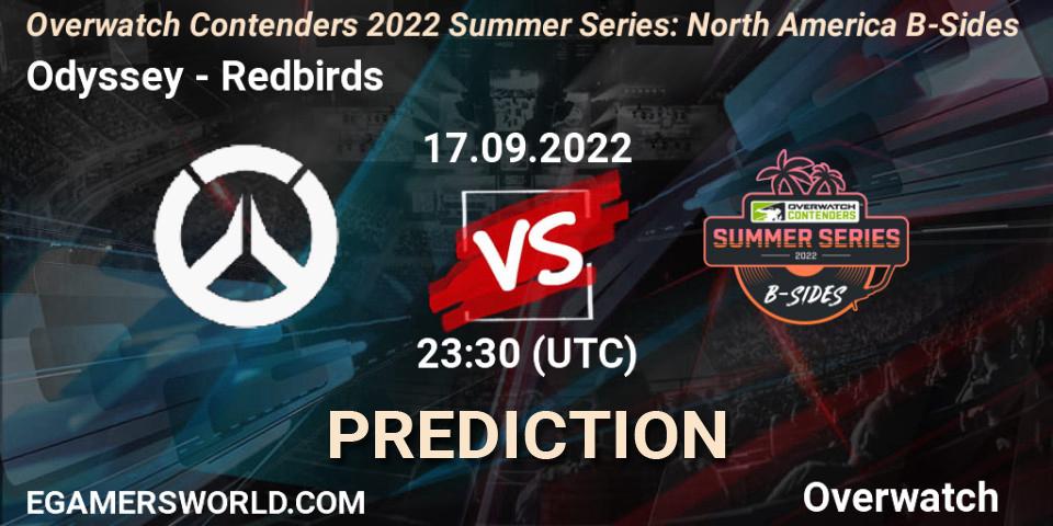 Odyssey vs Redbirds: Match Prediction. 17.09.2022 at 23:30, Overwatch, Overwatch Contenders 2022 Summer Series: North America B-Sides