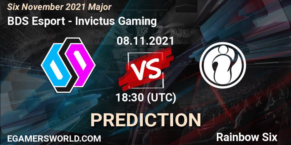 Invictus Gaming vs BDS Esport: Match Prediction. 10.11.2021 at 12:00, Rainbow Six, Six Sweden Major 2021