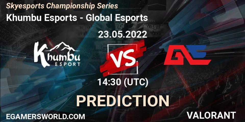 Khumbu Esports vs Global Esports: Match Prediction. 23.05.2022 at 14:30, VALORANT, Skyesports Championship Series