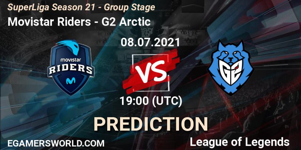 Movistar Riders vs G2 Arctic: Match Prediction. 08.07.21, LoL, SuperLiga Season 21 - Group Stage 