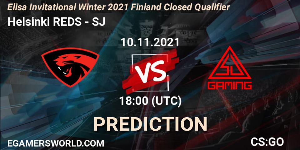 Helsinki REDS vs SJ: Match Prediction. 10.11.21, CS2 (CS:GO), Elisa Invitational Winter 2021 Finland Closed Qualifier