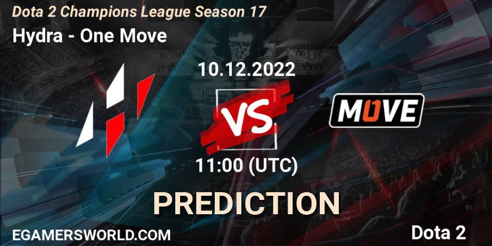 Hydra vs One Move: Match Prediction. 10.12.22, Dota 2, Dota 2 Champions League Season 17