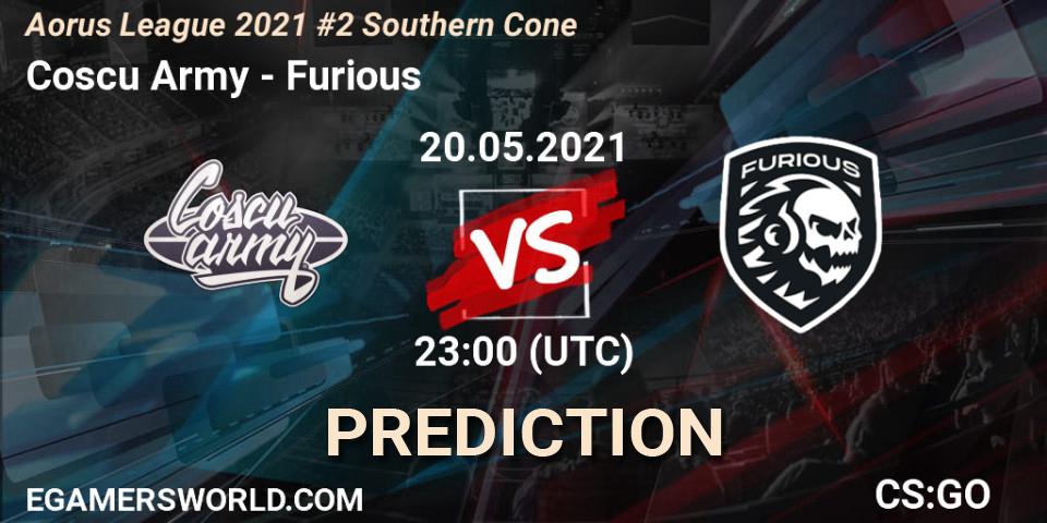 Coscu Army vs Furious: Match Prediction. 20.05.2021 at 23:00, Counter-Strike (CS2), Aorus League 2021 #2 Southern Cone
