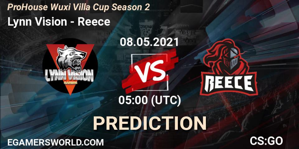 Lynn Vision vs Reece: Match Prediction. 08.05.2021 at 05:00, Counter-Strike (CS2), ProHouse Wuxi Villa Cup Season 2