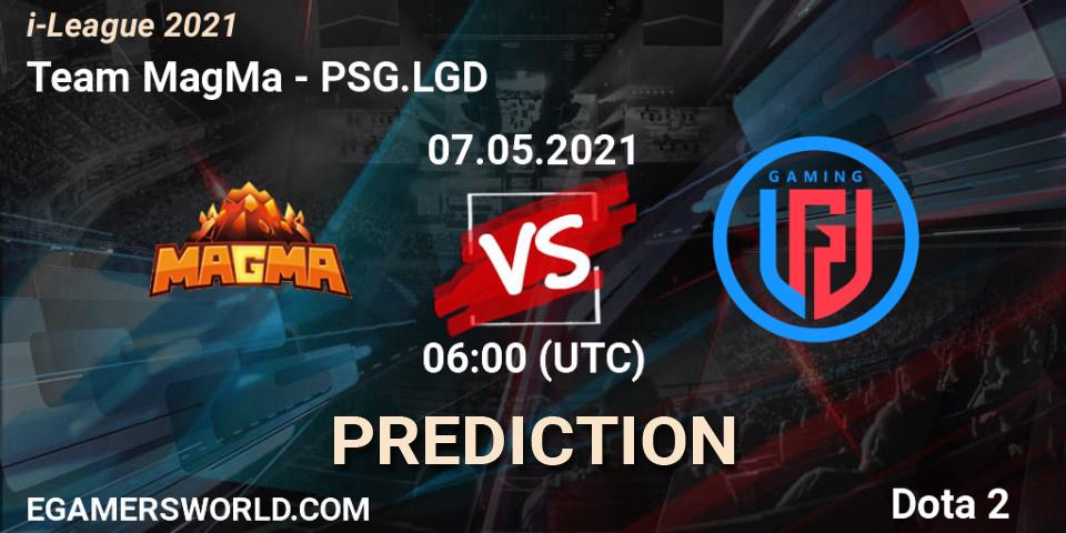 Team MagMa vs PSG.LGD: Match Prediction. 07.05.2021 at 06:01, Dota 2, i-League 2021 Season 1