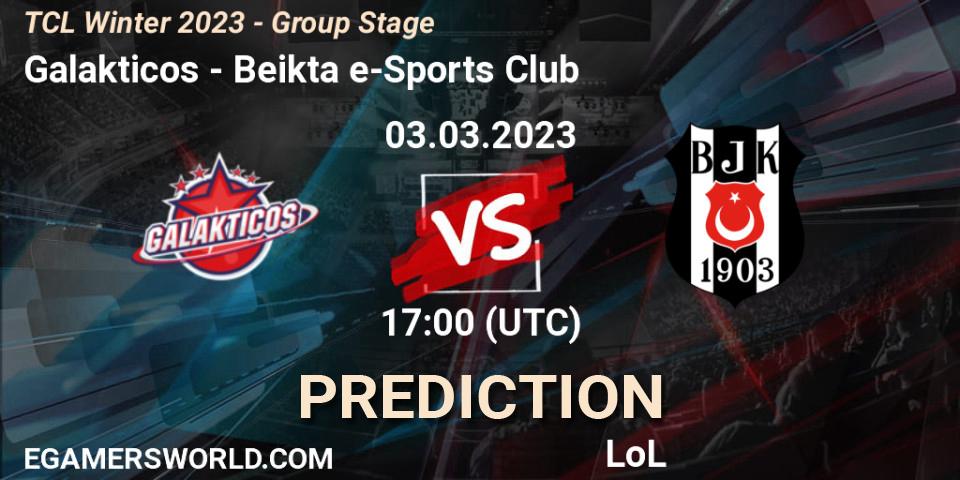 Galakticos vs Beşiktaş e-Sports Club: Match Prediction. 10.03.2023 at 17:00, LoL, TCL Winter 2023 - Group Stage