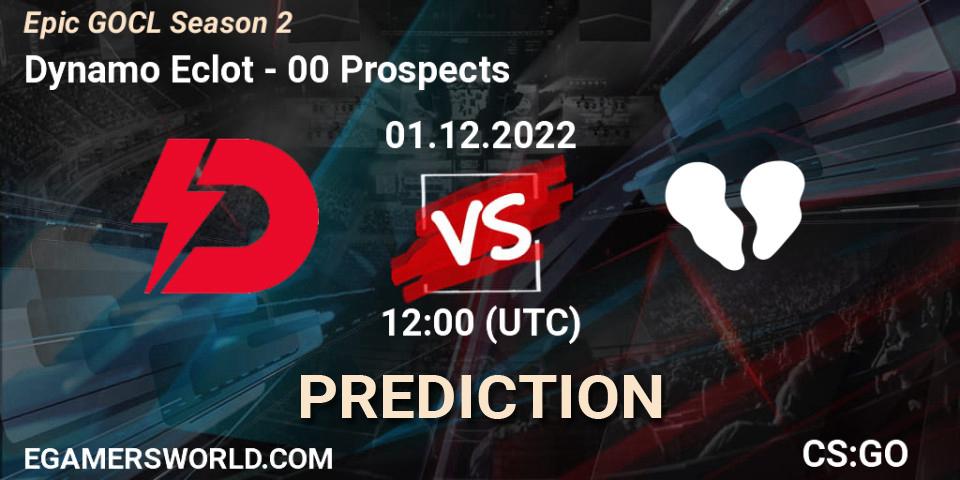 Dynamo Eclot vs 00 Prospects: Match Prediction. 01.12.22, CS2 (CS:GO), Epic GOCL Season 2