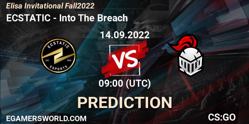 ECSTATIC vs Into The Breach: Match Prediction. 14.09.2022 at 09:00, Counter-Strike (CS2), Elisa Invitational Fall 2022