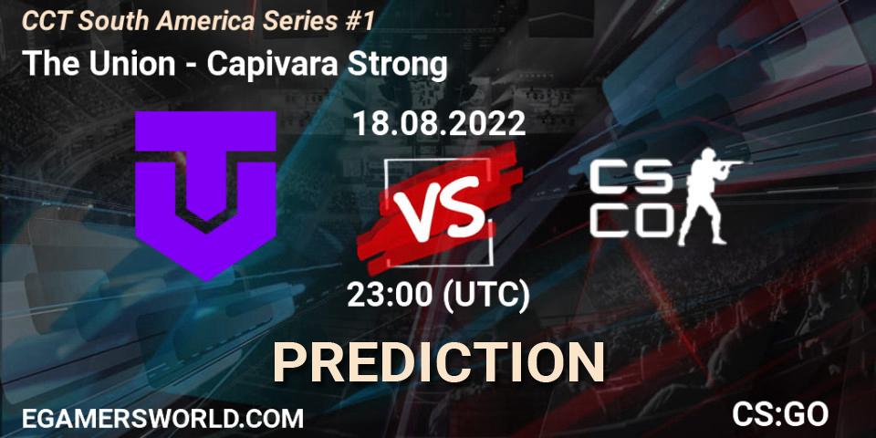 The Union vs Capivara Strong: Match Prediction. 18.08.2022 at 23:40, Counter-Strike (CS2), CCT South America Series #1