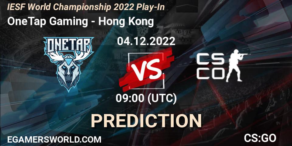 OneTap Gaming vs Hong Kong: Match Prediction. 04.12.2022 at 09:05, Counter-Strike (CS2), IESF World Esports Championship 2022: Offline Qualifier