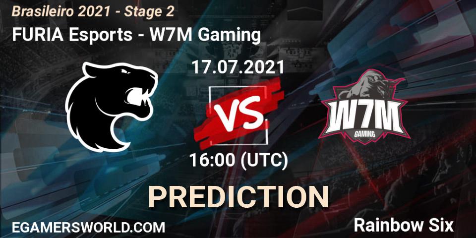 FURIA Esports vs W7M Gaming: Match Prediction. 17.07.2021 at 16:00, Rainbow Six, Brasileirão 2021 - Stage 2