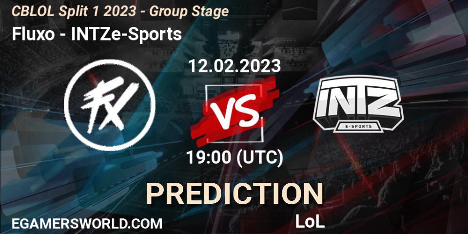 Fluxo vs INTZ e-Sports: Match Prediction. 12.02.23, LoL, CBLOL Split 1 2023 - Group Stage
