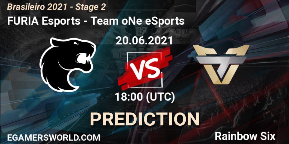 FURIA Esports vs Team oNe eSports: Match Prediction. 20.06.2021 at 18:00, Rainbow Six, Brasileirão 2021 - Stage 2