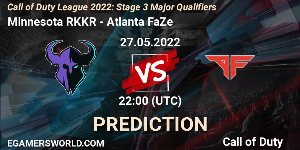 Minnesota RØKKR vs Atlanta FaZe: Match Prediction. 27.05.22, Call of Duty, Call of Duty League 2022: Stage 3
