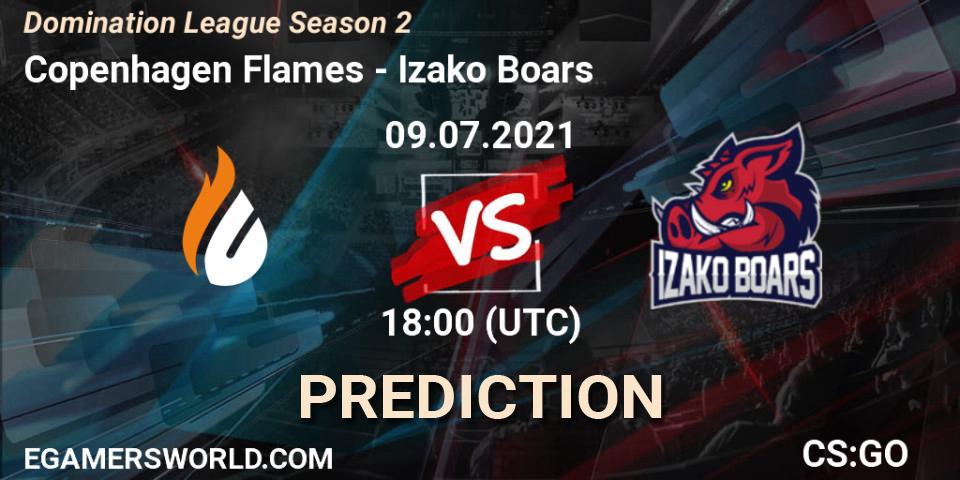 Copenhagen Flames vs Izako Boars: Match Prediction. 09.07.2021 at 18:00, Counter-Strike (CS2), Domination League Season 2