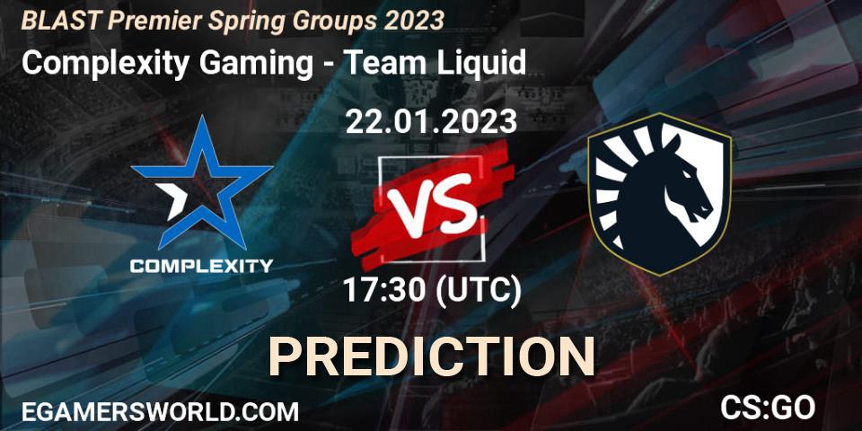 Complexity Gaming vs Team Liquid: Match Prediction. 22.01.23, CS2 (CS:GO), BLAST Premier Spring Groups 2023