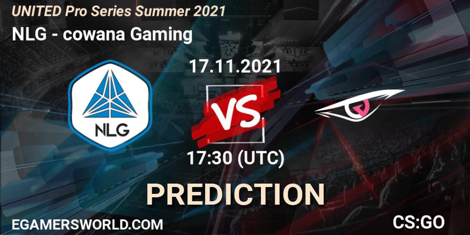 NLG vs cowana Gaming: Match Prediction. 17.11.2021 at 17:10, Counter-Strike (CS2), UNITED Pro Series Summer 2021