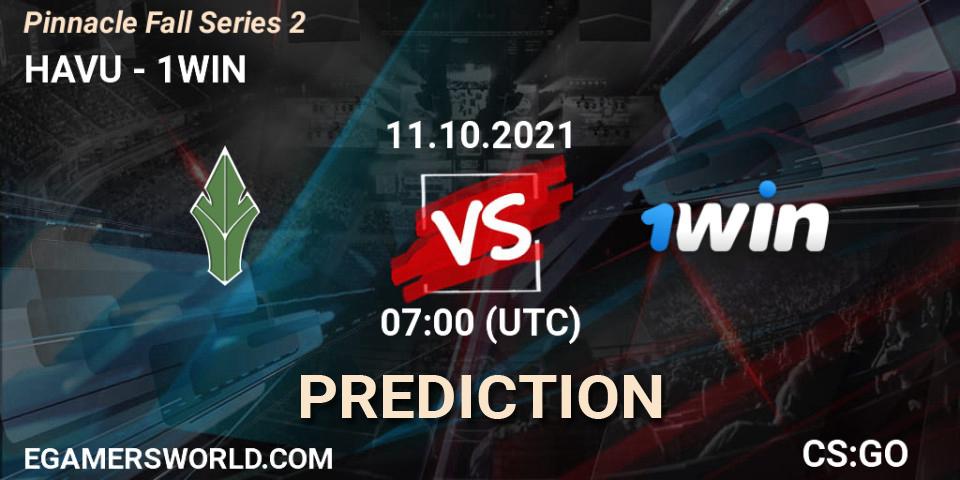 HAVU vs 1WIN: Match Prediction. 11.10.2021 at 07:00, Counter-Strike (CS2), Pinnacle Fall Series #2