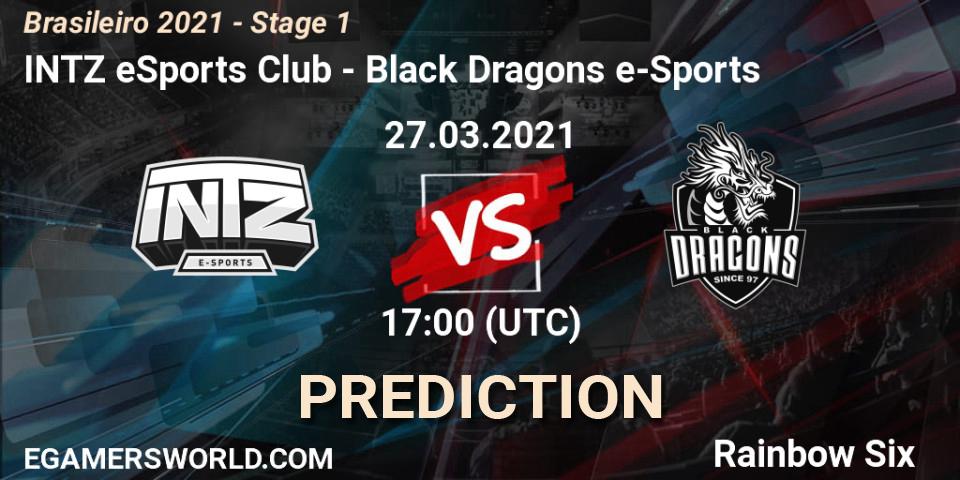 INTZ eSports Club vs Black Dragons e-Sports: Match Prediction. 27.03.2021 at 17:00, Rainbow Six, Brasileirão 2021 - Stage 1