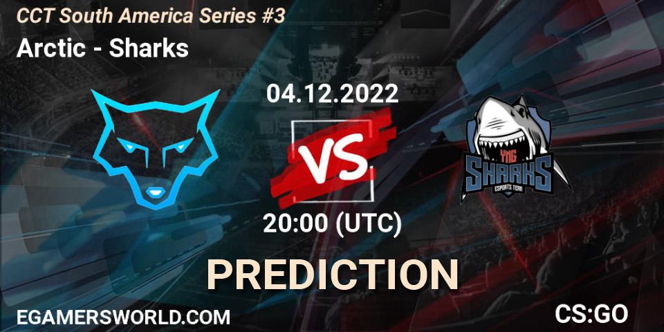 Arctic vs Sharks: Match Prediction. 04.12.22, CS2 (CS:GO), CCT South America Series #3