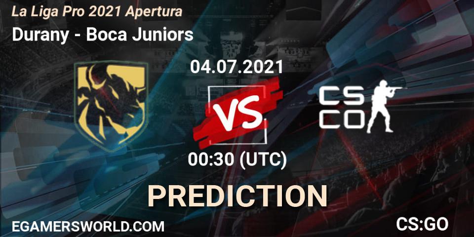 Durany vs Boca Juniors: Match Prediction. 04.07.2021 at 00:30, Counter-Strike (CS2), La Liga Season 4: Sur Pro Division - Apertura