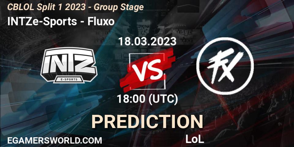 INTZ e-Sports vs Fluxo: Match Prediction. 18.03.23, LoL, CBLOL Split 1 2023 - Group Stage