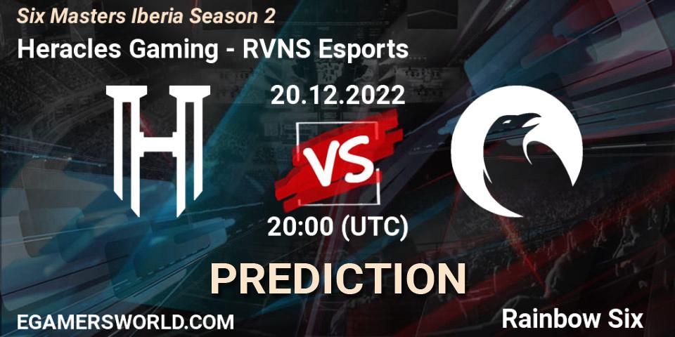 Heracles Gaming vs RVNS Esports: Match Prediction. 20.12.2022 at 20:00, Rainbow Six, Six Masters Iberia Season 2