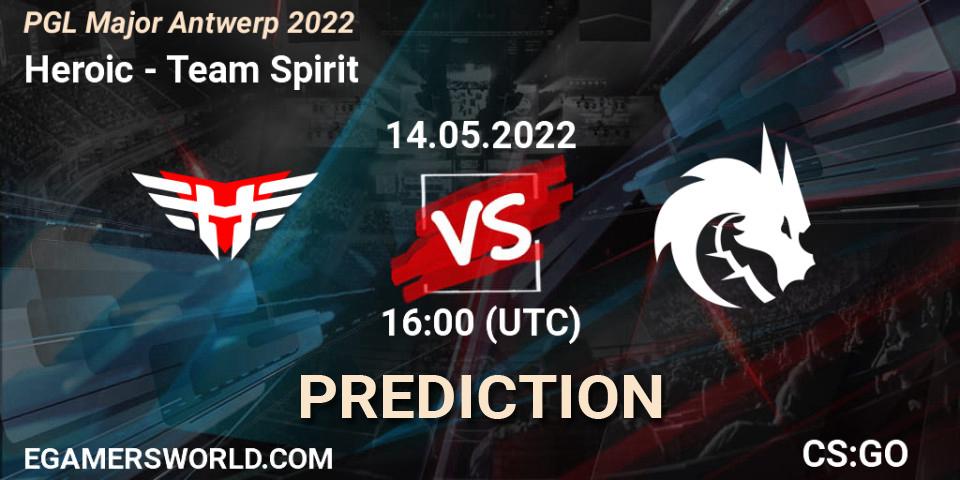 Heroic vs Team Spirit: Match Prediction. 14.05.22, CS2 (CS:GO), PGL Major Antwerp 2022
