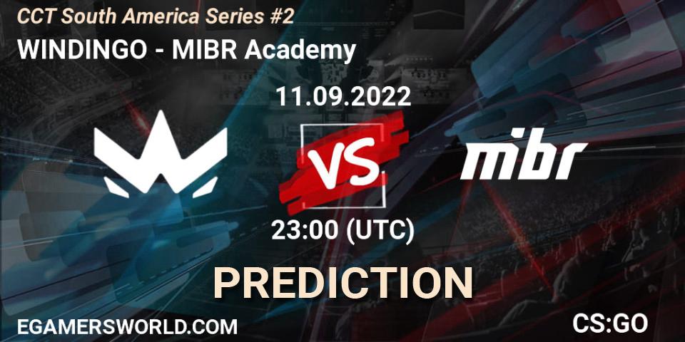 WINDINGO vs MIBR Academy: Match Prediction. 11.09.22, CS2 (CS:GO), CCT South America Series #2