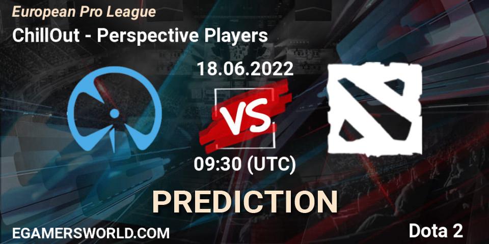 ChillOut vs Perspective Players: Match Prediction. 18.06.2022 at 09:43, Dota 2, European Pro League
