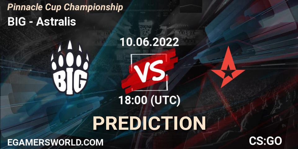 BIG vs Astralis: Match Prediction. 10.06.22, CS2 (CS:GO), Pinnacle Cup Championship