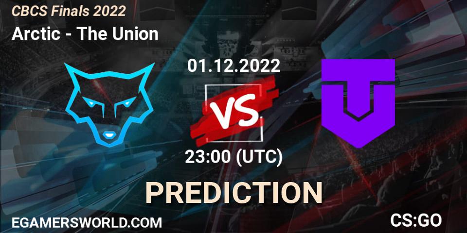 Arctic vs The Union: Match Prediction. 01.12.22, CS2 (CS:GO), CBCS Finals 2022