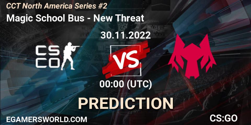 Magic School Bus vs New Threat: Match Prediction. 30.11.22, CS2 (CS:GO), CCT North America Series #2